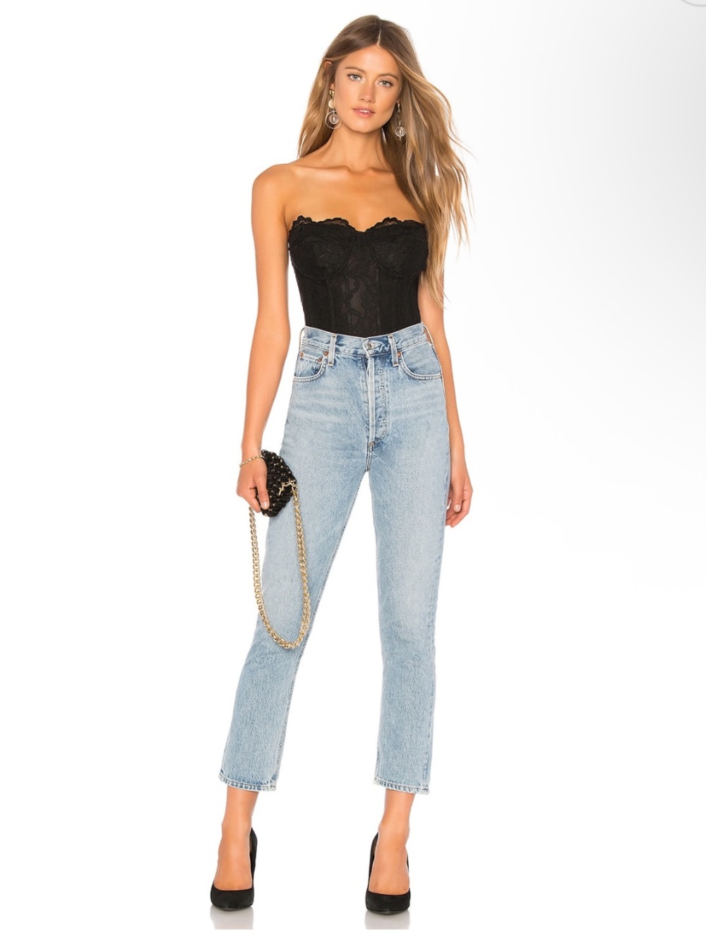 Black lace bodysuit